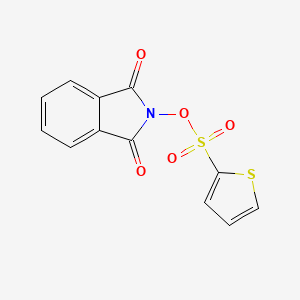 molecular formula C12H7NO5S2 B2958140 1,3-二氧代异吲哚啉-2-基噻吩-2-磺酸盐 CAS No. 670259-26-4