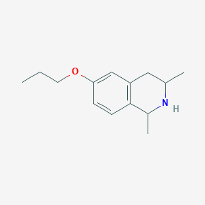 molecular formula C14H21NO B2958150 1,3-Dimethyl-6-propoxy-1,2,3,4-tetrahydroisoquinoline CAS No. 1343368-57-9