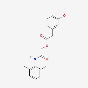 molecular formula C19H21NO4 B2958151 2-[(2,6-Dimethylphenyl)amino]-2-oxoethyl (3-methoxyphenyl)acetate CAS No. 475237-31-1