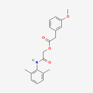 molecular formula C19H21NO4 B2958151 2-[(2,6-二甲苯基)氨基]-2-氧代乙基 (3-甲氧苯基)乙酸酯 CAS No. 475237-31-1