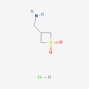 3-(Aminomethyl)-1lambda6-thietane-1,1-dione hydrochloride