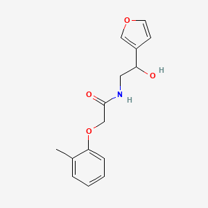 molecular formula C15H17NO4 B2958174 N-(2-(furan-3-yl)-2-hydroxyethyl)-2-(o-tolyloxy)acetamide CAS No. 1396710-82-9