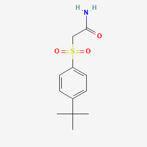 molecular formula C12H17NO3S B2958181 2-((4-(Tert-butyl)phenyl)sulfonyl)ethanamide CAS No. 1023498-33-0