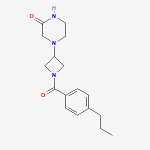 4-[1-(4-Propylbenzoyl)azetidin-3-yl]piperazin-2-one