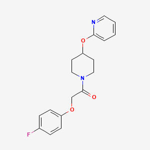 2-(4-Fluorophenoxy)-1-(4-(pyridin-2-yloxy)piperidin-1-yl)ethanone