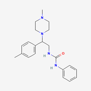 1-(2-(4-Methylpiperazin-1-yl)-2-(p-tolyl)ethyl)-3-phenylurea