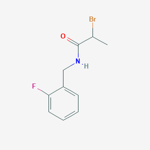 molecular formula C10H11BrFNO B2958190 2-溴-N-(2-氟苄基)丙酰胺 CAS No. 1225775-93-8