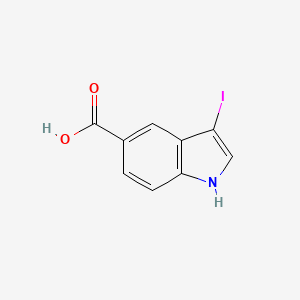 molecular formula C9H6INO2 B2958192 3-iodo-1H-indole-5-carboxylic acid CAS No. 1308644-52-1