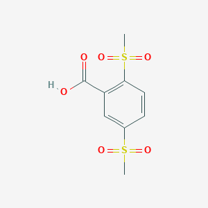 molecular formula C9H10O6S2 B2958204 2,5-二甲磺酰基苯甲酸 CAS No. 2140317-02-6