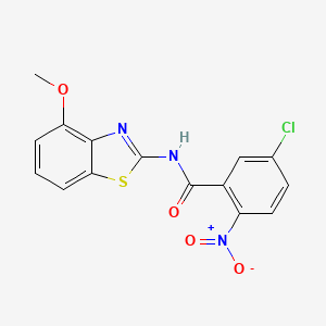 5-chloro-N-(4-methoxy-1,3-benzothiazol-2-yl)-2-nitrobenzamide