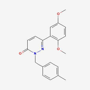 6-(2,5-dimethoxyphenyl)-2-[(4-methylphenyl)methyl]-2,3-dihydropyridazin-3-one