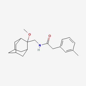 molecular formula C21H29NO2 B2958242 N-(((1R,3S,5r,7r)-2-methoxyadamantan-2-yl)methyl)-2-(m-tolyl)acetamide CAS No. 1798039-52-7
