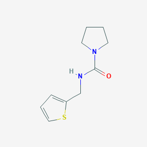 molecular formula C10H14N2OS B2958251 N-(thiophen-2-ylmethyl)pyrrolidine-1-carboxamide CAS No. 1596986-75-2