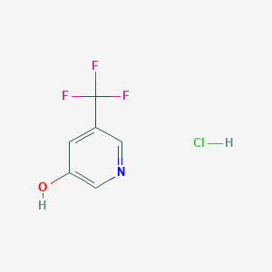 molecular formula C6H5ClF3NO B2958281 5-(Trifluoromethyl)pyridin-3-OL hydrochloride CAS No. 1820673-40-2