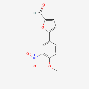 molecular formula C13H11NO5 B2958287 5-(4-乙氧基-3-硝基苯基)呋喃-2-甲醛 CAS No. 847590-49-2