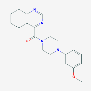 molecular formula C20H24N4O2 B2958299 [4-(3-Methoxyphenyl)piperazin-1-yl]-(5,6,7,8-tetrahydroquinazolin-4-yl)methanone CAS No. 2415456-52-7