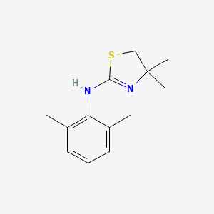 molecular formula C13H18N2S B2958302 N-(2,6-dimethylphenyl)-4,4-dimethyl-4,5-dihydro-1,3-thiazol-2-amine CAS No. 281211-67-4