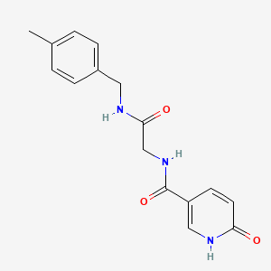 N-(2-((4-methylbenzyl)amino)-2-oxoethyl)-6-oxo-1,6-dihydropyridine-3-carboxamide