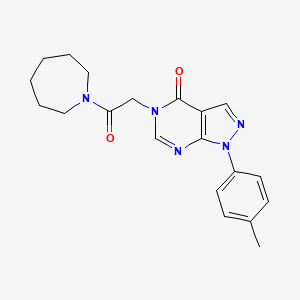 5-[2-(1-Azepanyl)-2-oxoethyl]-1-(4-methylphenyl)-4-pyrazolo[3,4-d]pyrimidinone