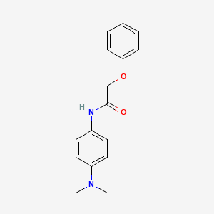 molecular formula C16H18N2O2 B2958402 N-[4-(二甲氨基)苯基]-2-苯氧基乙酰胺 CAS No. 303092-47-9