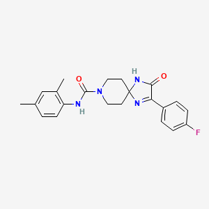 N-(2,4-dimethylphenyl)-2-(4-fluorophenyl)-3-oxo-1,4,8-triazaspiro[4.5]dec-1-ene-8-carboxamide