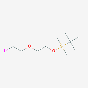 molecular formula C10H23IO2Si B2958423 叔丁基-[2-(2-碘乙氧基)乙氧基]-二甲基硅烷 CAS No. 127895-64-1