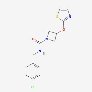 N-(4-chlorobenzyl)-3-(thiazol-2-yloxy)azetidine-1-carboxamide