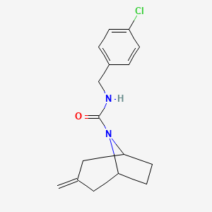 (1R,5S)-N-(4-chlorobenzyl)-3-methylene-8-azabicyclo[3.2.1]octane-8-carboxamide