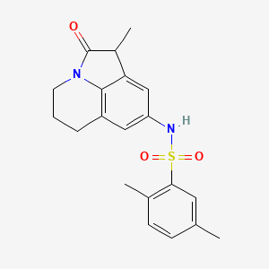 2,5-dimethyl-N-(1-methyl-2-oxo-2,4,5,6-tetrahydro-1H-pyrrolo[3,2,1-ij]quinolin-8-yl)benzenesulfonamide