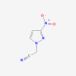molecular formula C5H4N4O2 B2958452 (3-nitro-1H-pyrazol-1-yl)acetonitrile CAS No. 1006956-03-1
