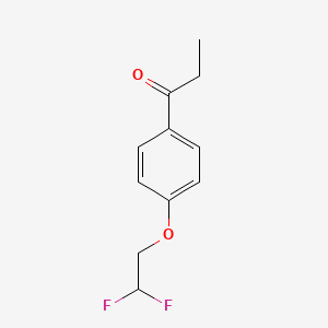molecular formula C11H12F2O2 B2958462 1-[4-(2,2-Difluoroethoxy)phenyl]propan-1-one CAS No. 1178045-63-0