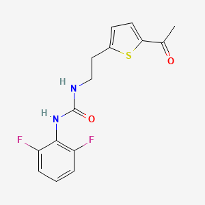 1-(2-(5-Acetylthiophen-2-yl)ethyl)-3-(2,6-difluorophenyl)urea