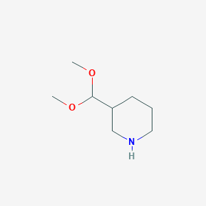 molecular formula C8H17NO2 B2958475 3-(二甲氧基甲基)哌啶 CAS No. 1935366-82-7