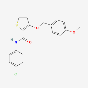 N-(4-chlorophenyl)-3-[(4-methoxybenzyl)oxy]-2-thiophenecarboxamide