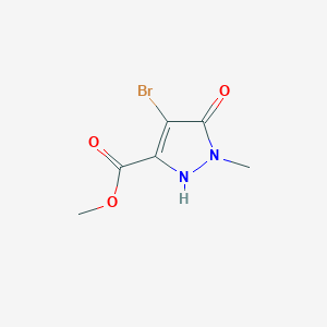 molecular formula C6H7BrN2O3 B2958498 methyl 4-bromo-5-hydroxy-1-methyl-1H-pyrazole-3-carboxylate CAS No. 58364-95-7