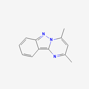 molecular formula C12H11N3 B2958499 2,4-Dimethylpyrimido[1,2-b]indazole CAS No. 54167-66-7