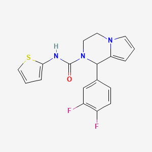 1-(3,4-difluorophenyl)-N-(thiophen-2-yl)-3,4-dihydropyrrolo[1,2-a]pyrazine-2(1H)-carboxamide