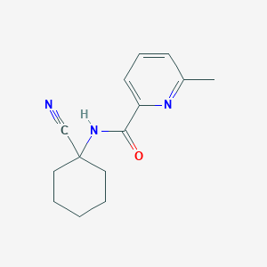 molecular formula C14H17N3O B2958513 N-(1-cyanocyclohexyl)-6-methylpyridine-2-carboxamide CAS No. 1306640-49-2