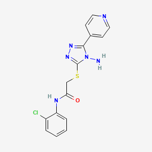 2-{[4-amino-5-(pyridin-4-yl)-4H-1,2,4-triazol-3-yl]sulfanyl}-N-(2-chlorophenyl)acetamide