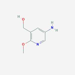 molecular formula C7H10N2O2 B2958535 (5-Amino-2-methoxypyridin-3-yl)methanol CAS No. 2309468-30-0