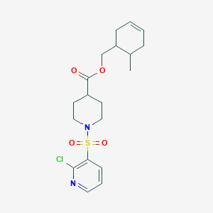 (6-Methylcyclohex-3-en-1-yl)methyl 1-[(2-chloropyridin-3-yl)sulfonyl]piperidine-4-carboxylate