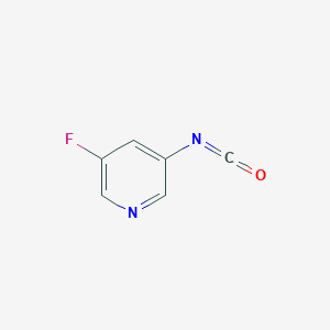 molecular formula C6H3FN2O B2958550 3-氟-5-异氰酸吡啶 CAS No. 1260671-87-1
