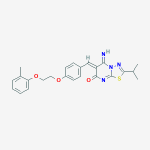 5-imino-2-isopropyl-6-{4-[2-(2-methylphenoxy)ethoxy]benzylidene}-5,6-dihydro-7H-[1,3,4]thiadiazolo[3,2-a]pyrimidin-7-one