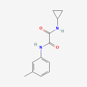 molecular formula C12H14N2O2 B2958561 N1-cyclopropyl-N2-(m-tolyl)oxalamide CAS No. 869945-48-2