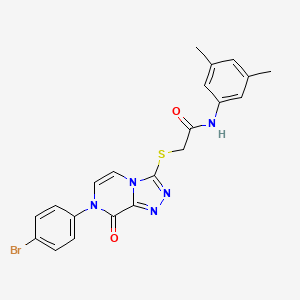 2-{[7-(4-bromophenyl)-8-oxo-7,8-dihydro[1,2,4]triazolo[4,3-a]pyrazin-3-yl]thio}-N-(3,5-dimethylphenyl)acetamide