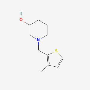 molecular formula C11H17NOS B2958585 1-((3-Methylthiophen-2-yl)methyl)piperidin-3-ol CAS No. 414880-90-3
