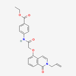 Ethyl 4-[[2-(1-oxo-2-prop-2-enylisoquinolin-5-yl)oxyacetyl]amino]benzoate