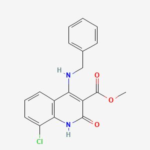 Methyl 4-(benzylamino)-8-chloro-2-oxo-1,2-dihydro-3-quinolinecarboxylate