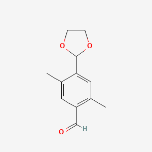 4-(1,3-Dioxolan-2-yl)-2,5-dimethylbenzaldehyde