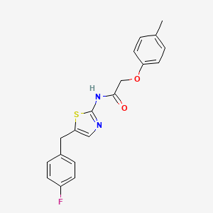 molecular formula C19H17FN2O2S B2958607 N-(5-(4-氟苄基)噻唑-2-基)-2-(对甲苯氧基)乙酰胺 CAS No. 301176-06-7